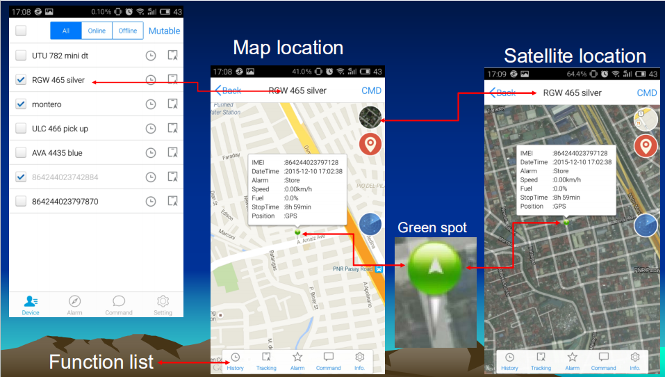 GPS-Tracking-System mit iOS- und Android-App